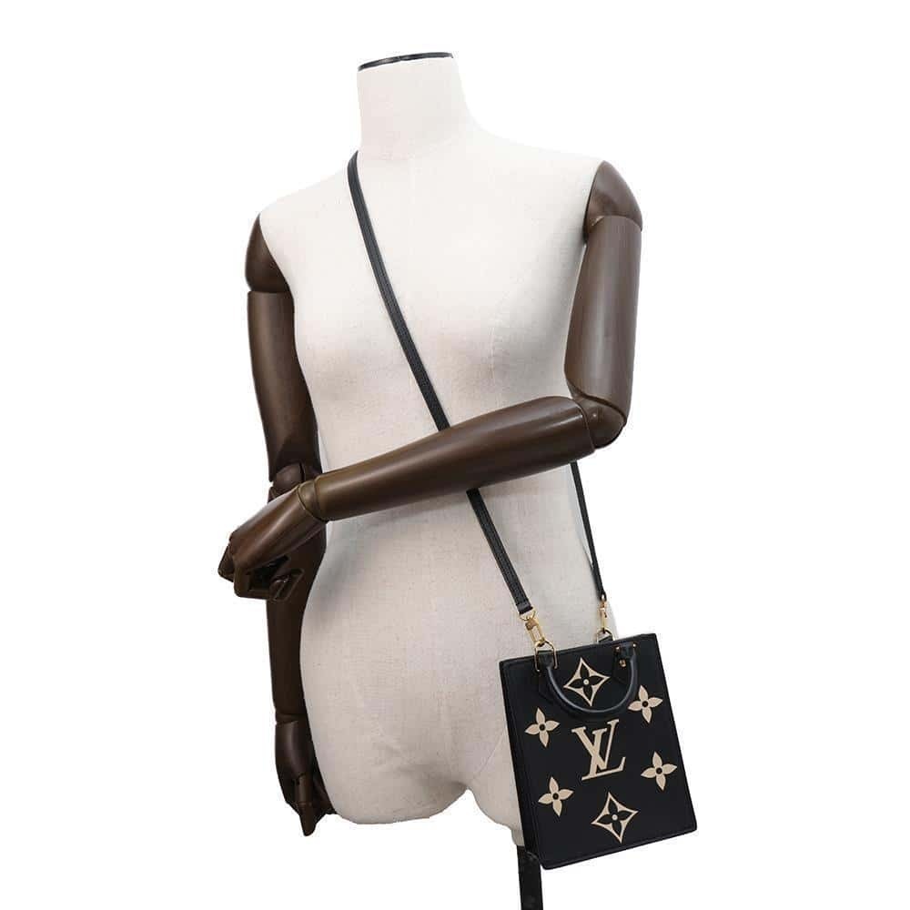 Louis Vuitton Monogram Empreinte Sac Plat Handbag Shoulder Bag Black - Picture 4 of 12